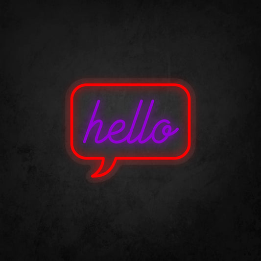 LED Neon Sign - Hello