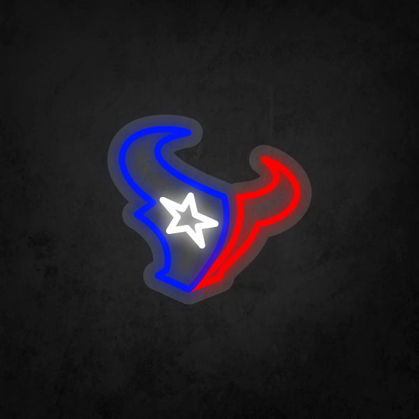 LED Neon Sign - Houston Texans - Small