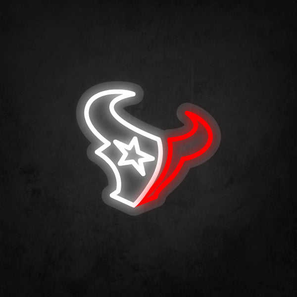 LED Neon Sign - Houston Texans - Small