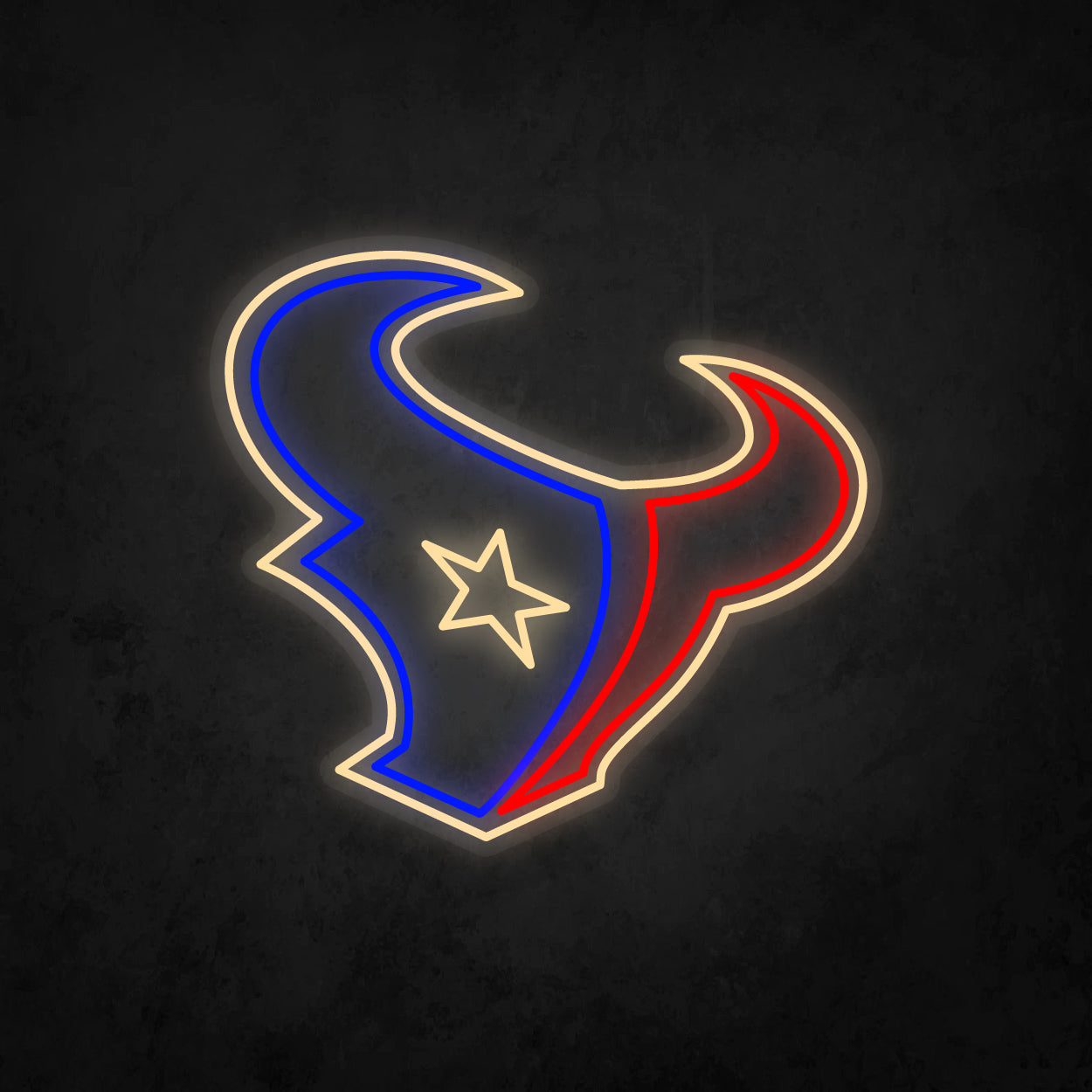 LED Neon Sign - Houston Texans Large