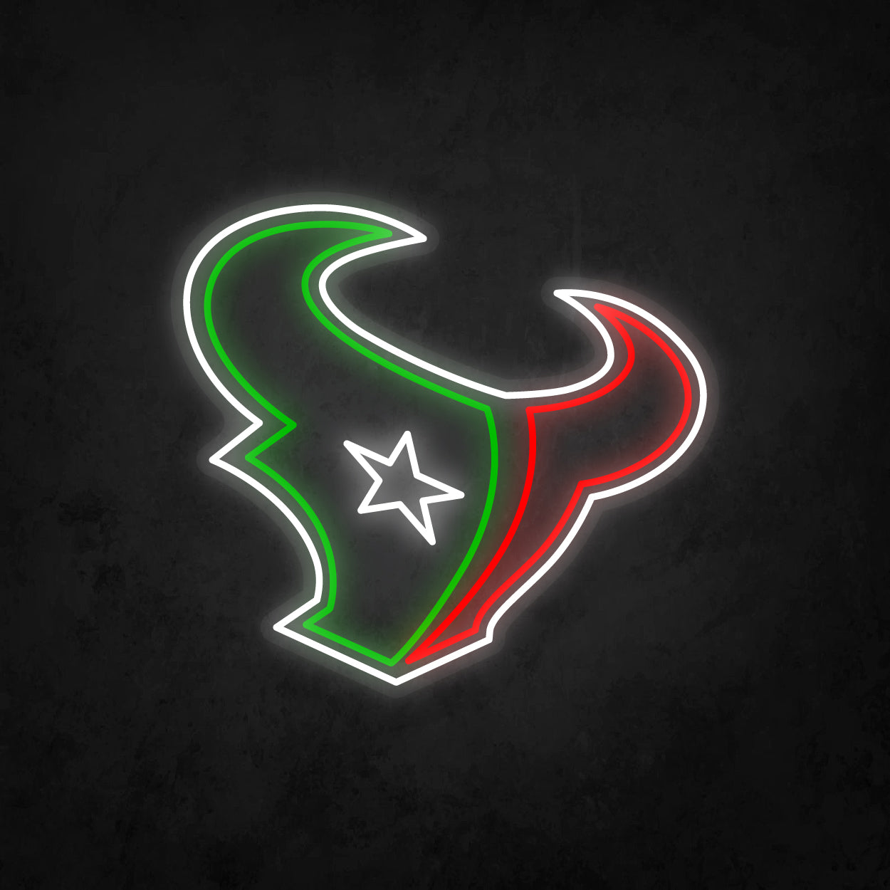 LED Neon Sign - Houston Texans Large