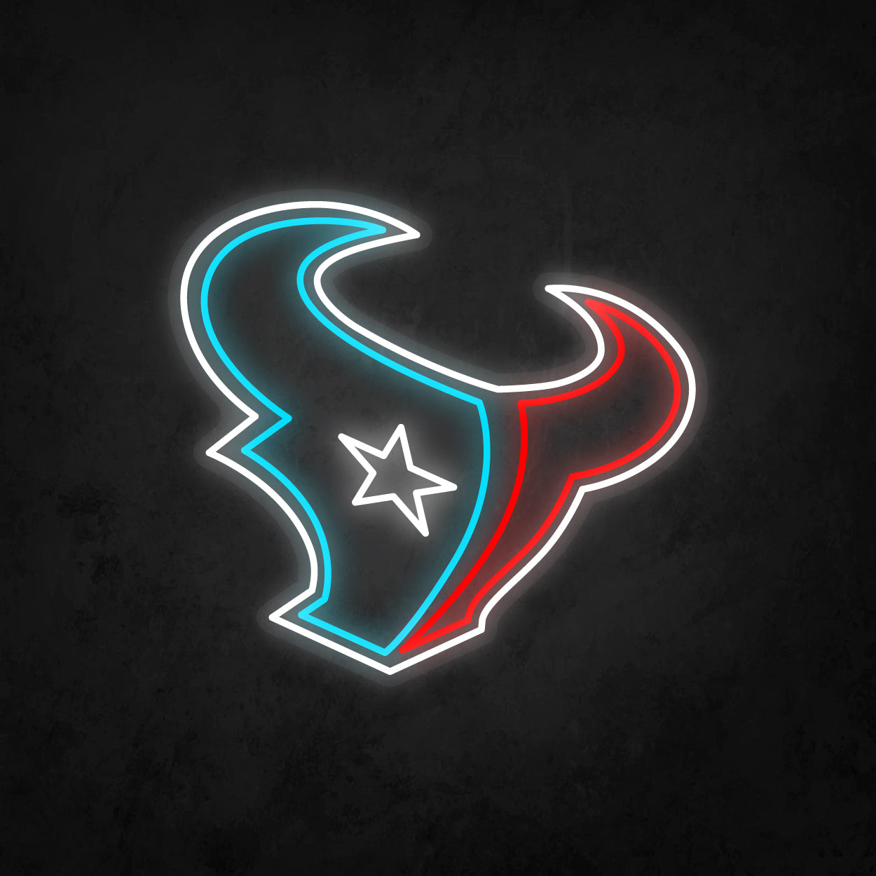 LED Neon Sign - Houston Texans Large