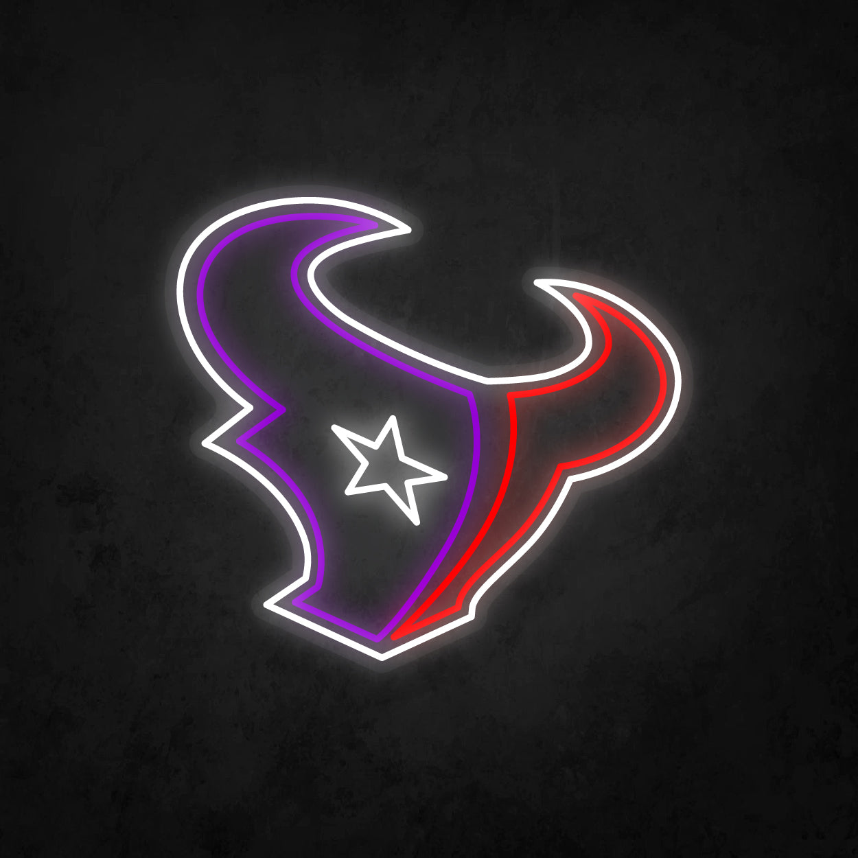 LED Neon Sign - Houston Texans Large