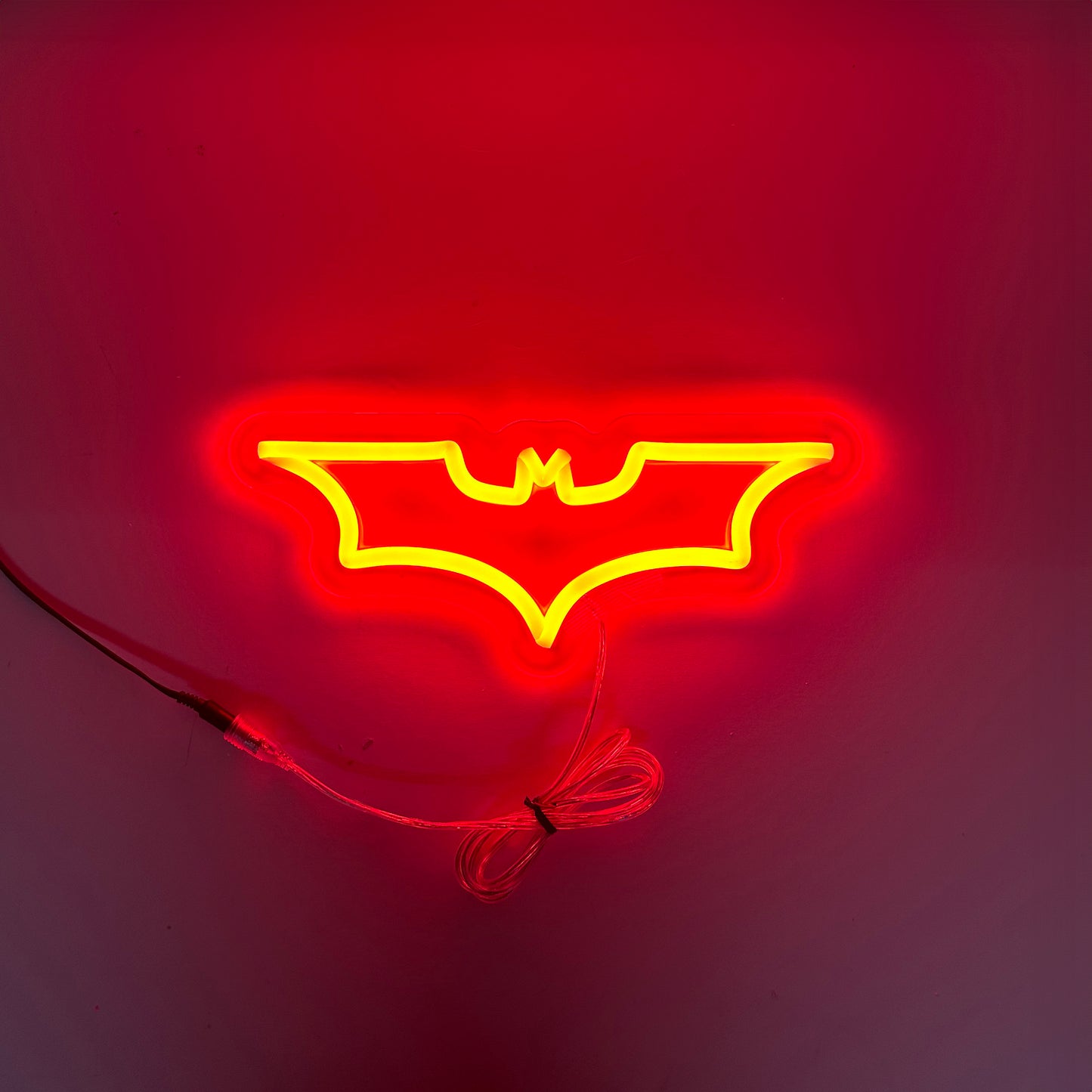 LED Neon Sign - Batman Dark Knight Emblem - Small