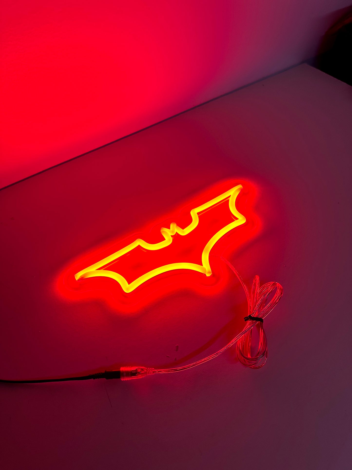 LED Neon Sign - Batman Dark Knight Emblem - Small