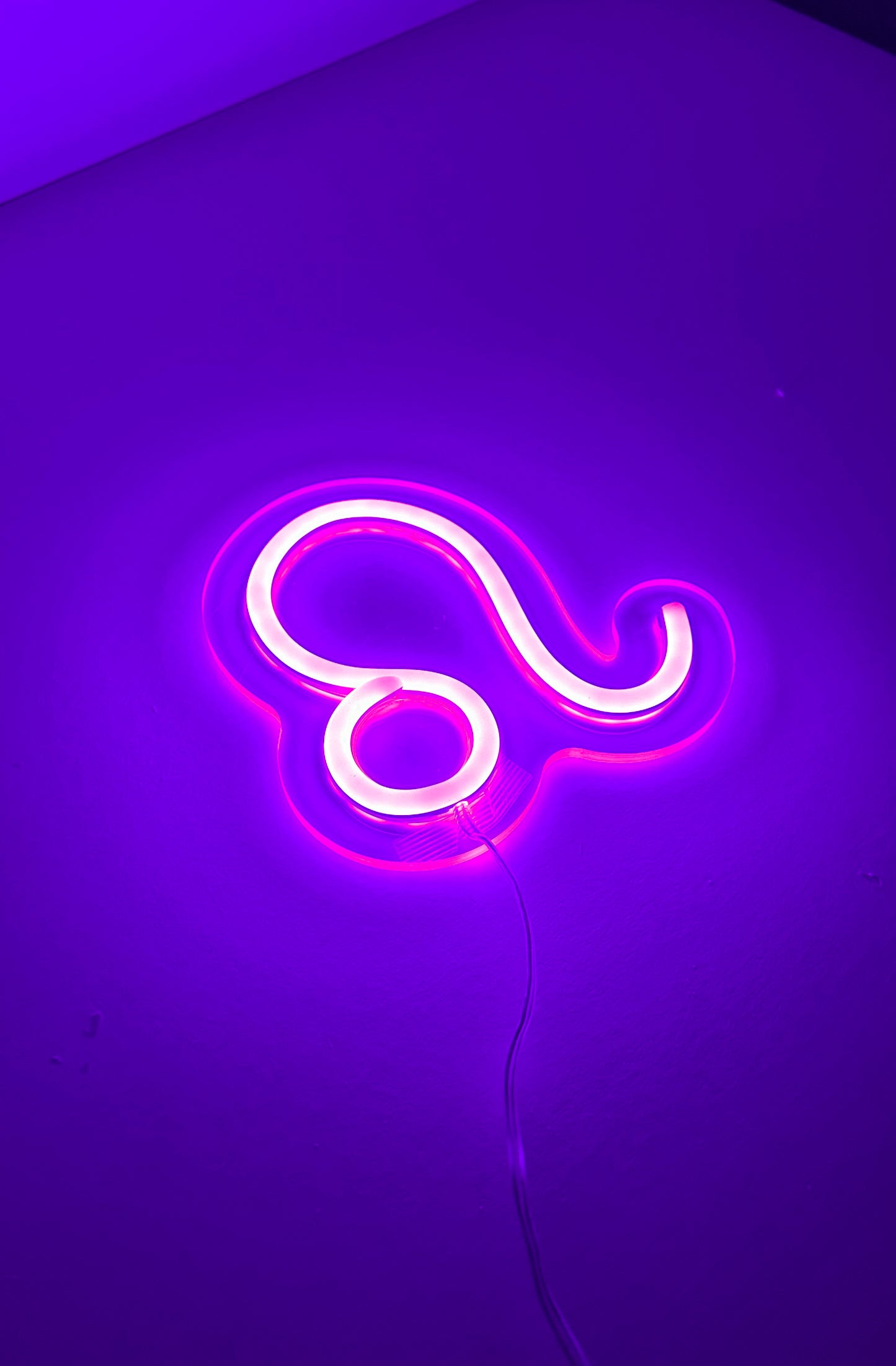 LED Neon Sign - Zodiac Sign - Leo - Small