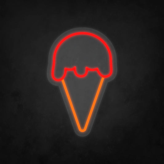 LED Neon Sign - Ice Cream - Cone