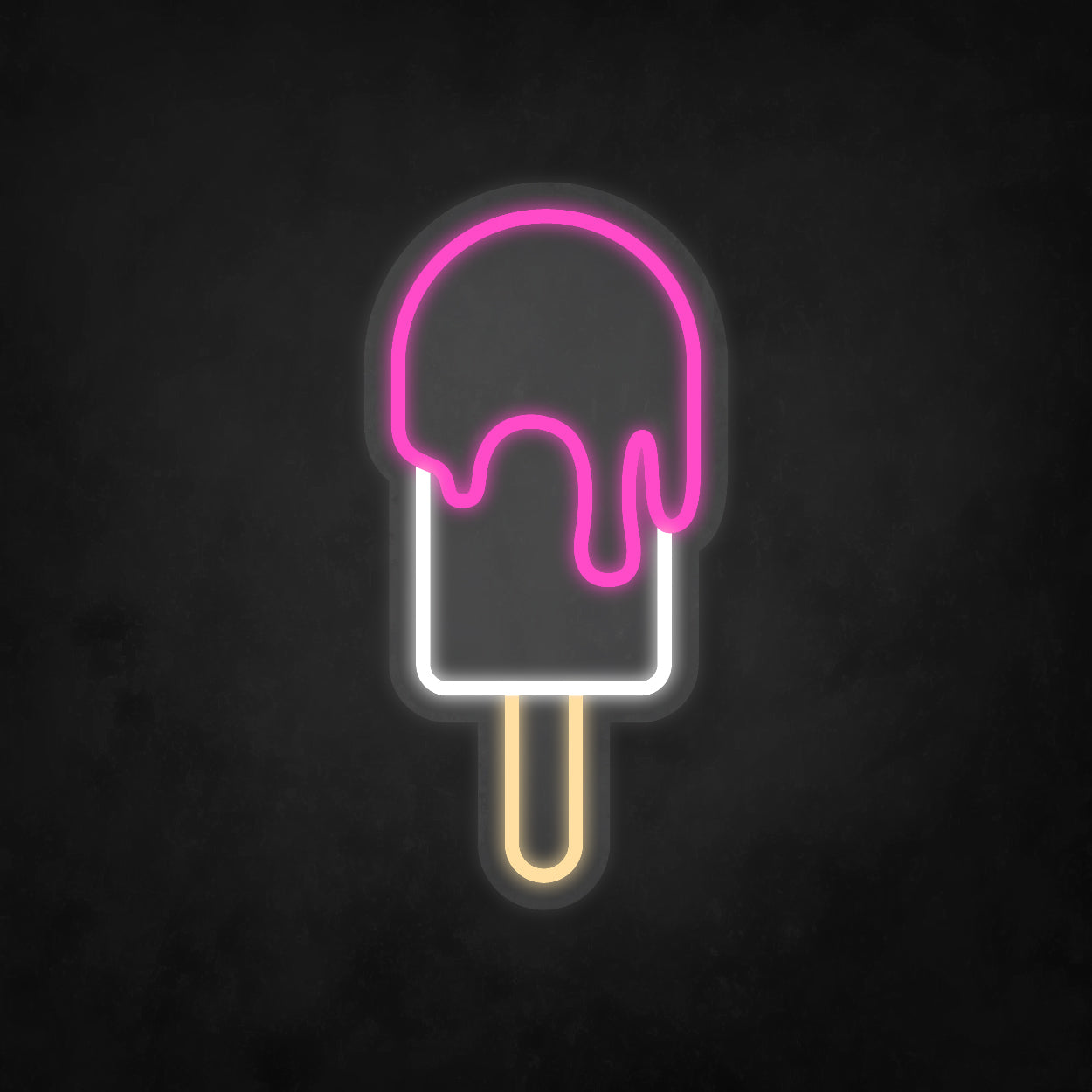 LED Neon Sign - Ice Cream - Stick