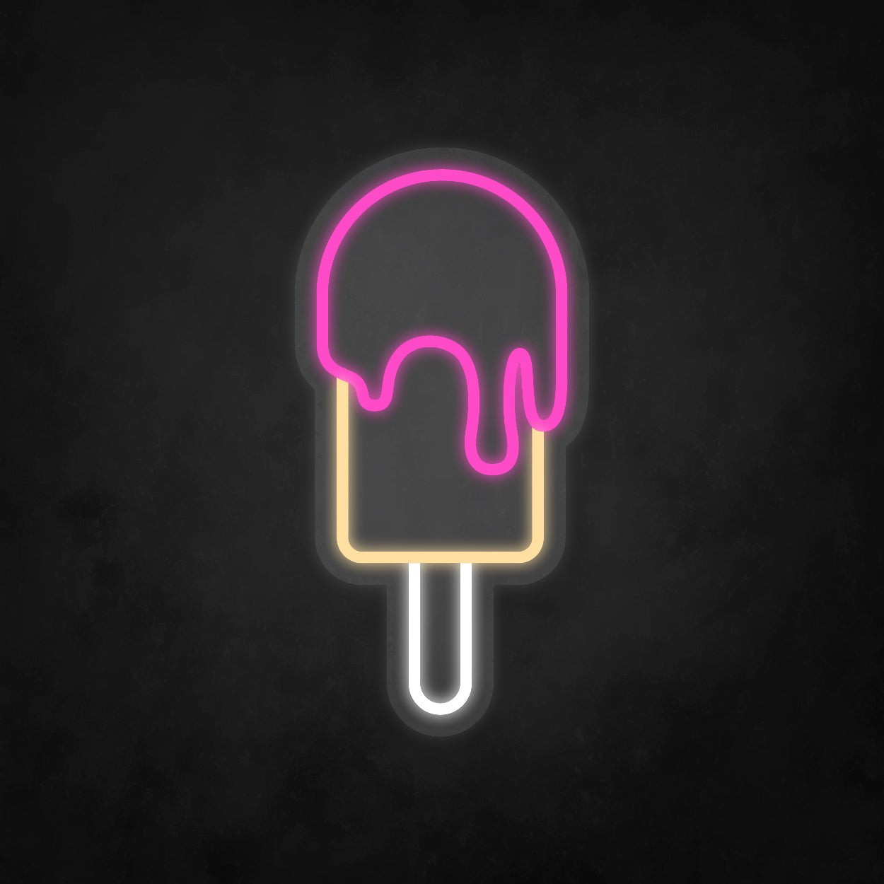 LED Neon Sign - Ice Cream - Stick