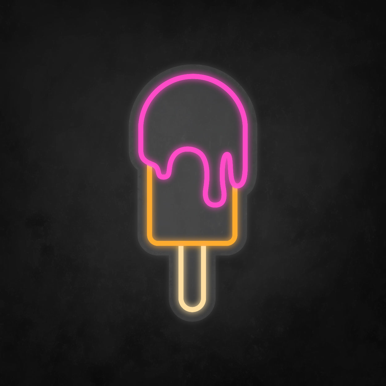 LED Neon Sign - Ice Cream - Stick