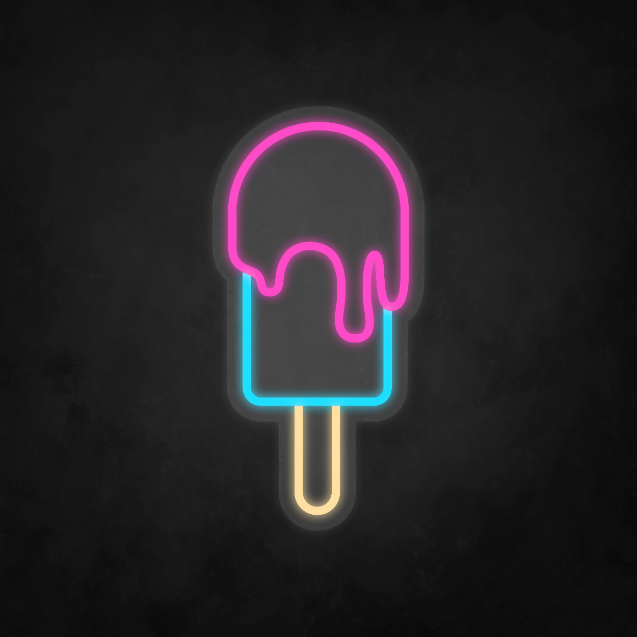 LED Neon Sign - Ice Cream - Stick
