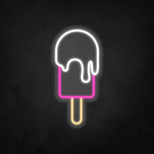 LED Neon Sign - Ice Cream - Stick