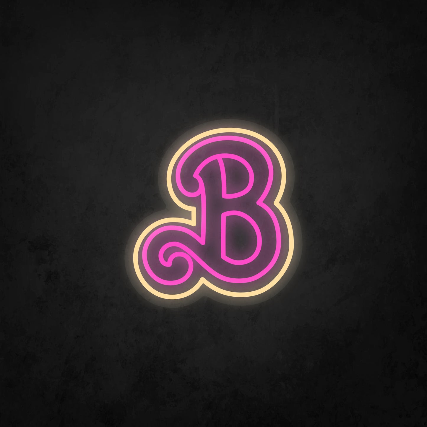 LED Neon Sign - Initial B 2 colors