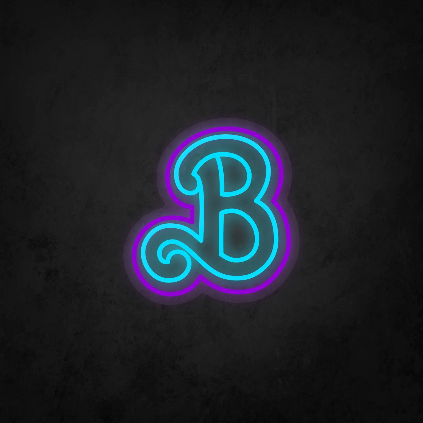 LED Neon Sign - Initial B 2 colors
