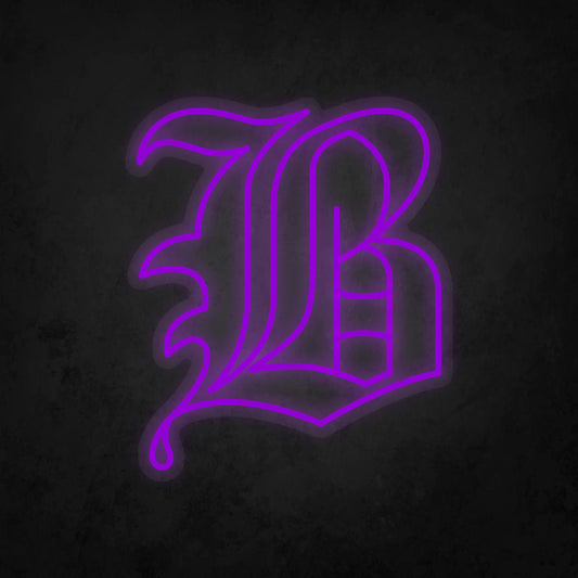 LED Neon Sign - Initial B Special