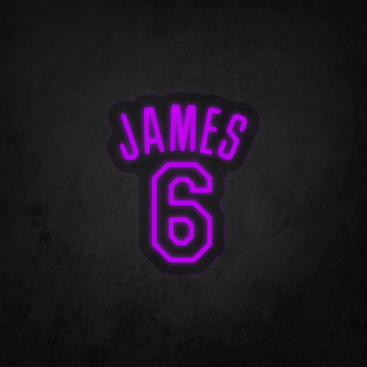 LED Neon Sign - JAMES 6