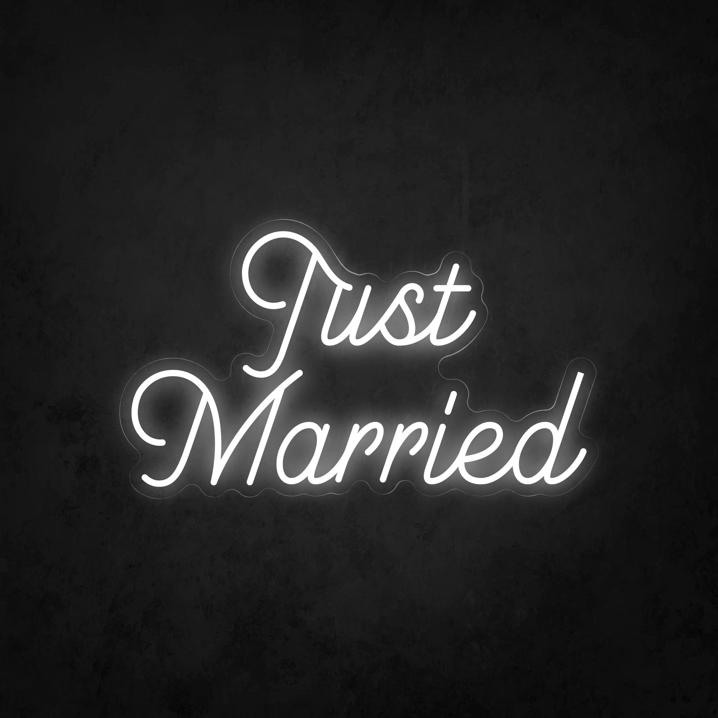 LED Neon Sign - Just Married 2 Lines