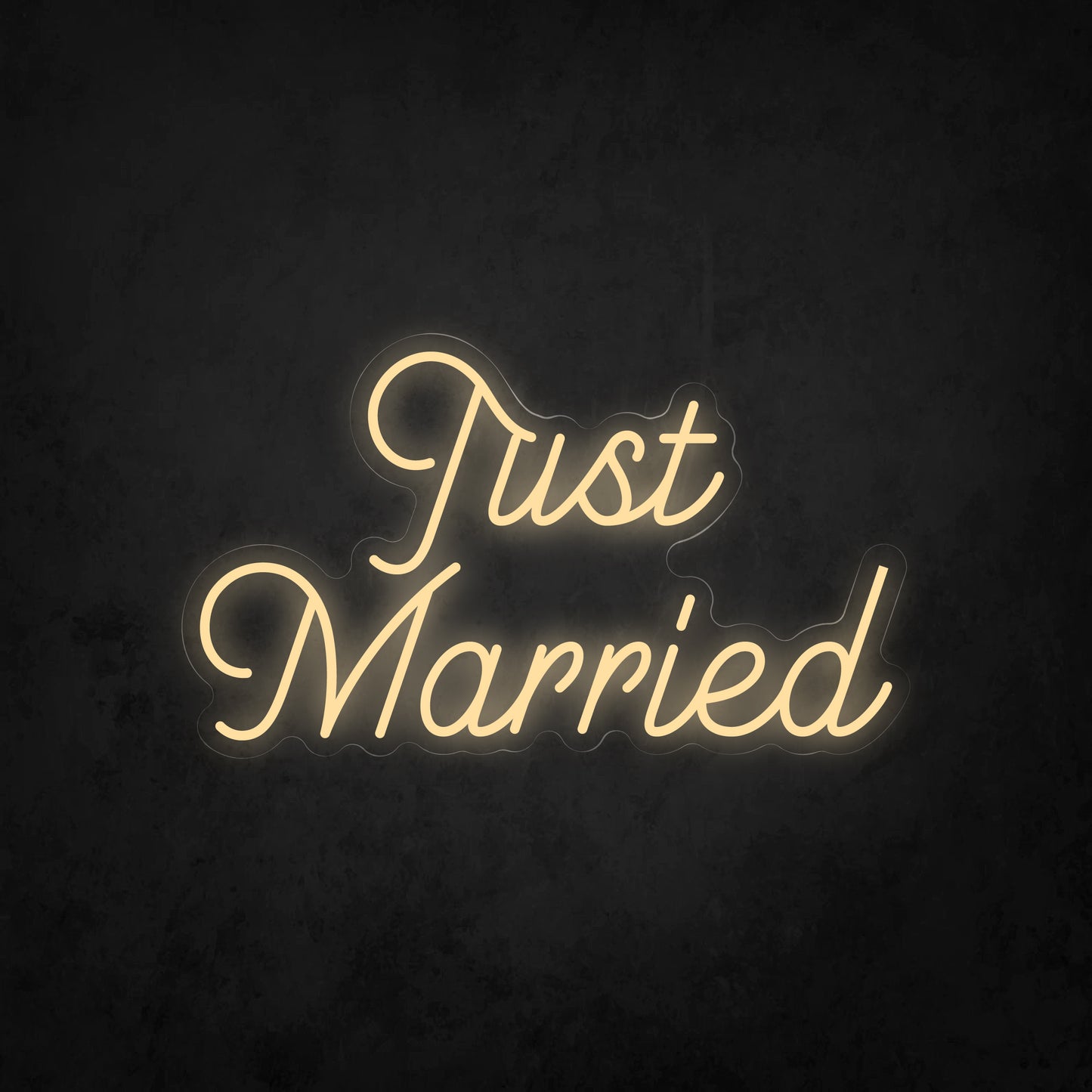 LED Neon Sign - Just Married 2 Lines