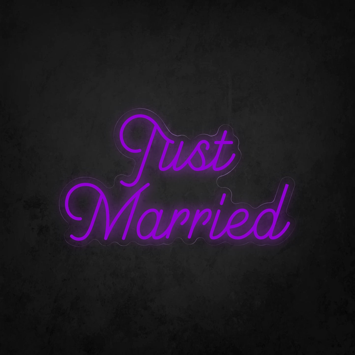 LED Neon Sign - Just Married 2 Lines