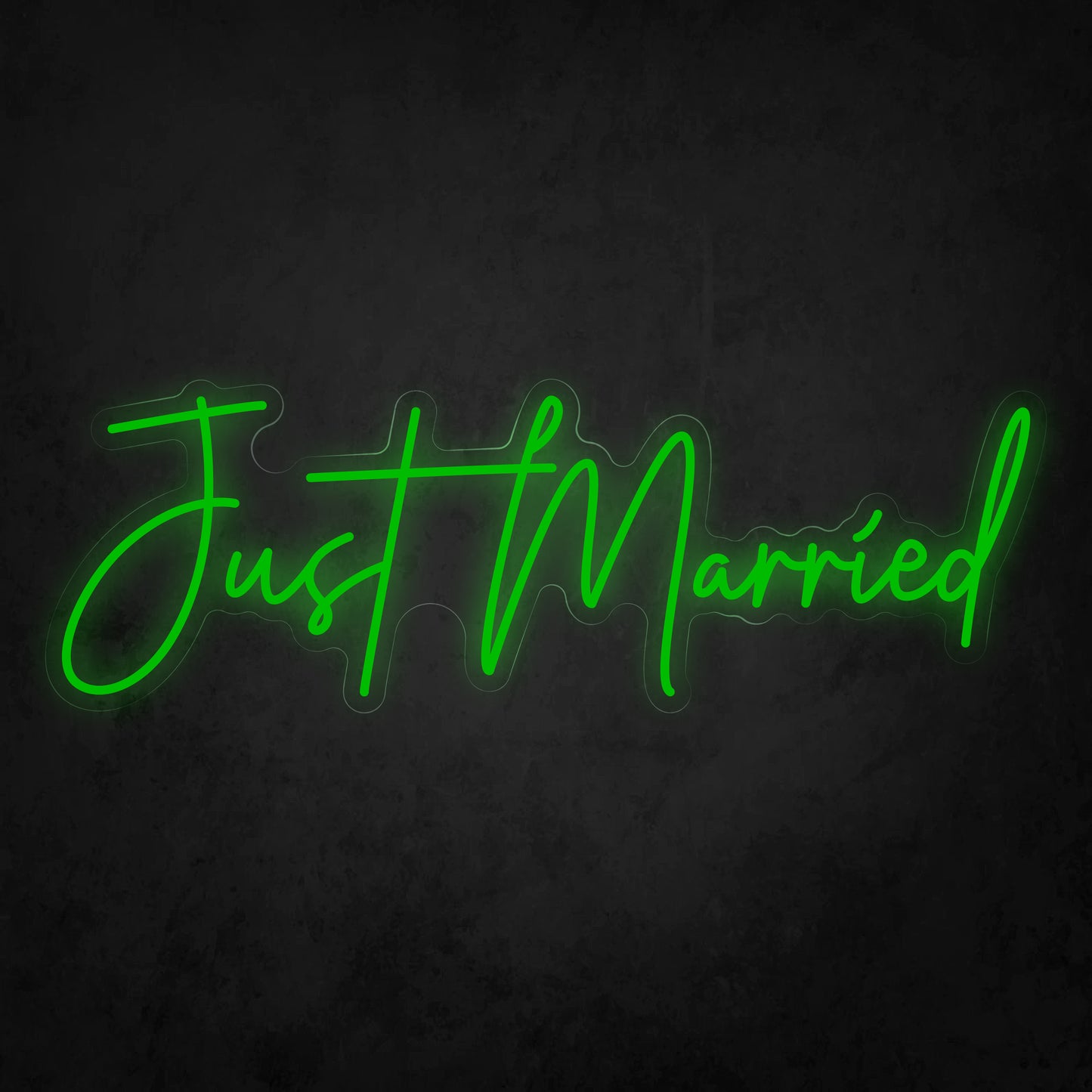LED Neon Sign - Just Married Cursive