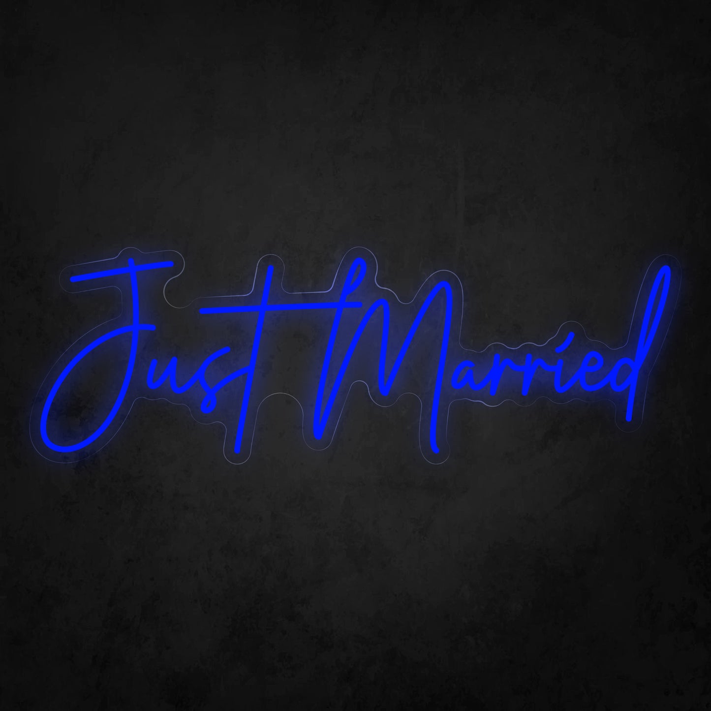 LED Neon Sign - Just Married Cursive