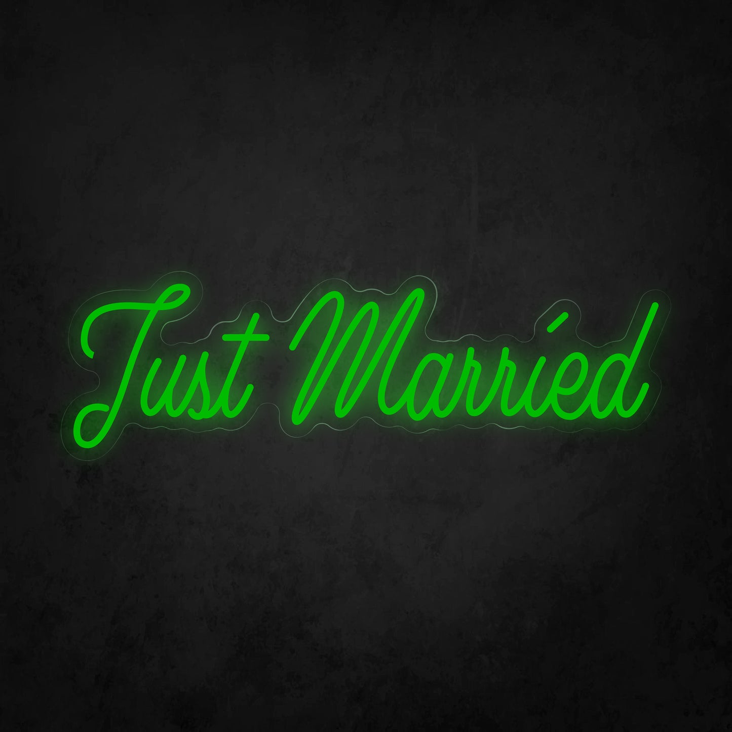 LED Neon Sign - Just Married Italic Font
