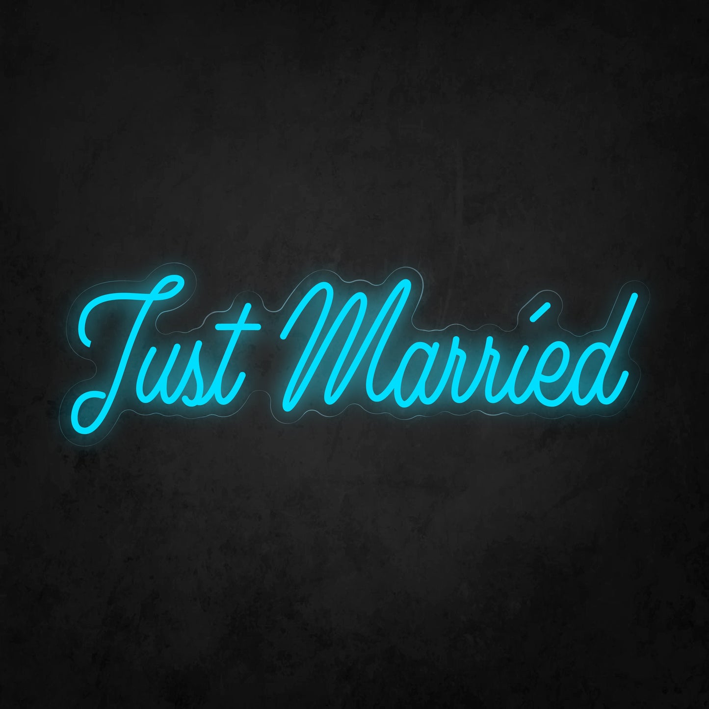 LED Neon Sign - Just Married Italic Font