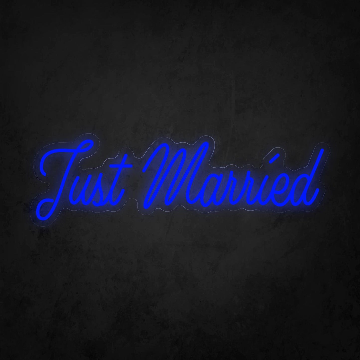 LED Neon Sign - Just Married Italic Font