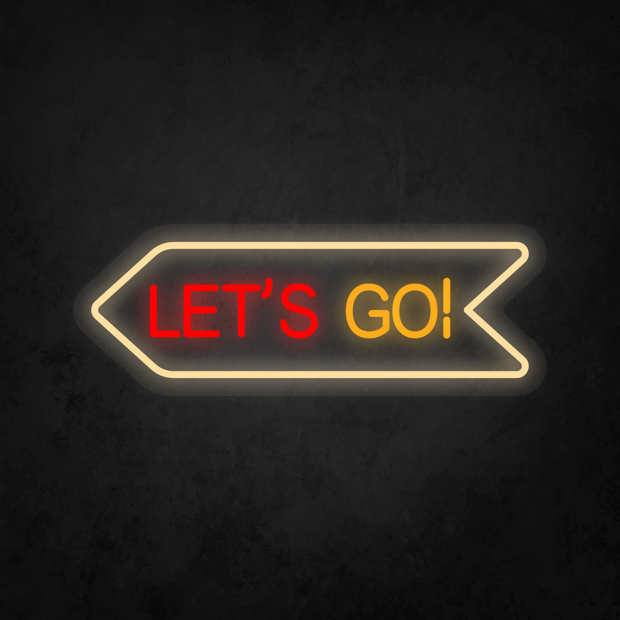 LED Neon Sign - Let's Go!