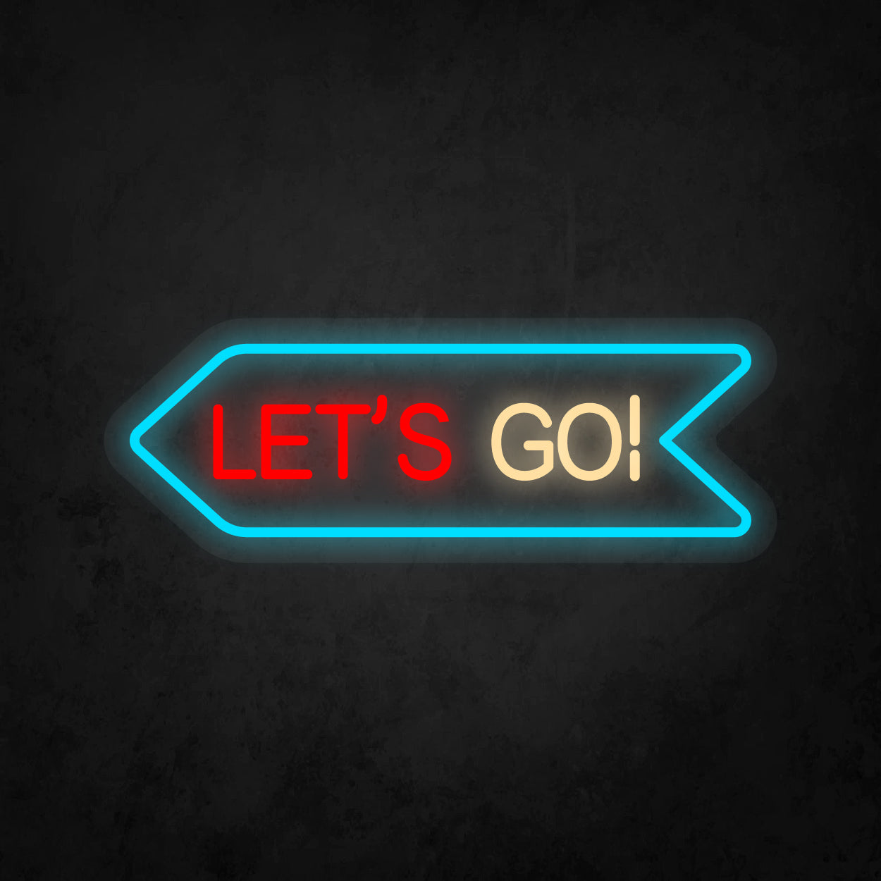 LED Neon Sign - Let's Go!