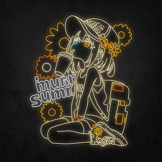 LED Neon Sign - Let's take a breather pop art