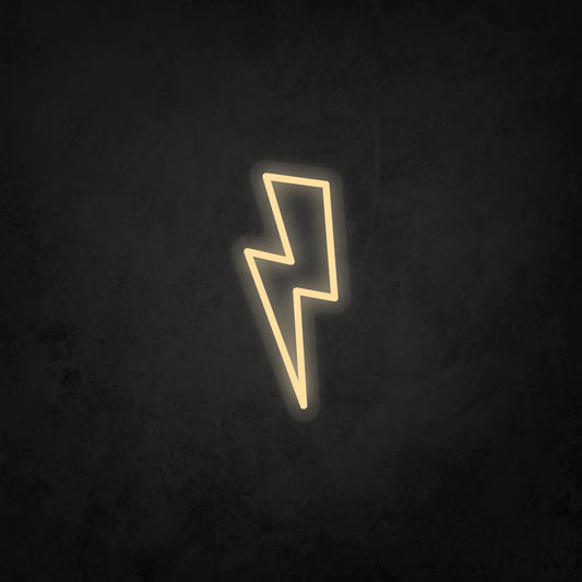 LED Neon Sign - Lightning Bolt Small