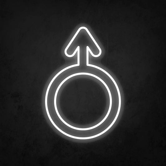 LED Neon Sign - Mars symbol Large