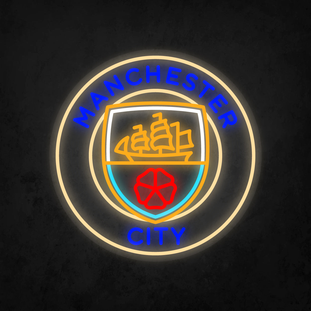 LED Neon Sign - Manchester City