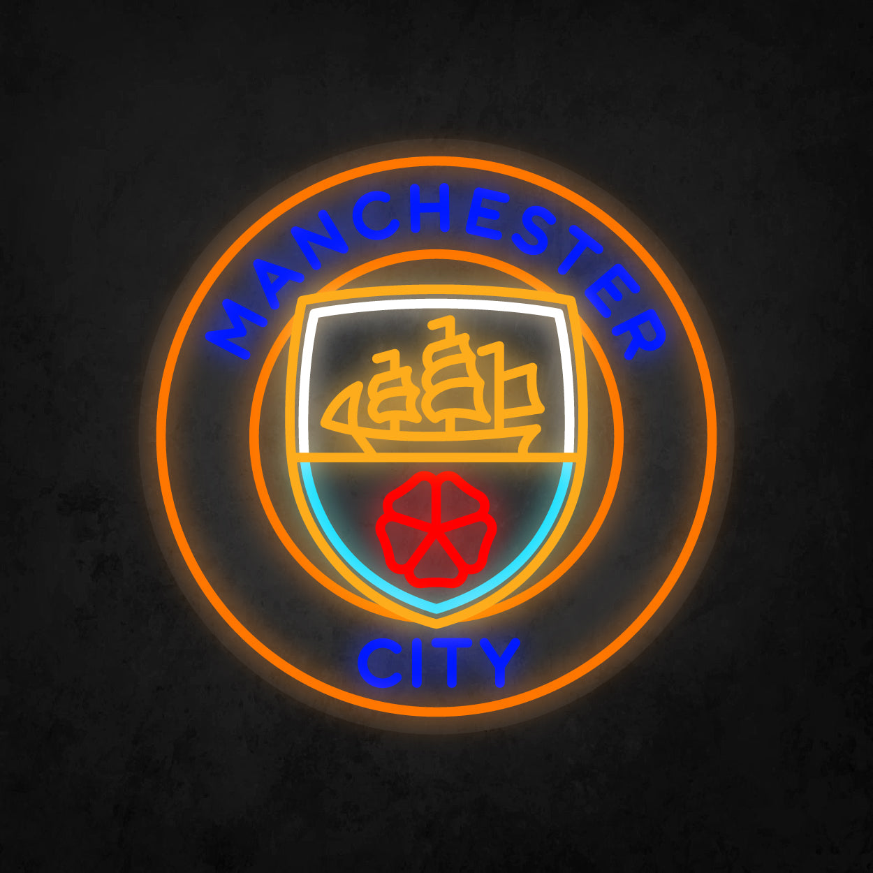LED Neon Sign - Manchester City
