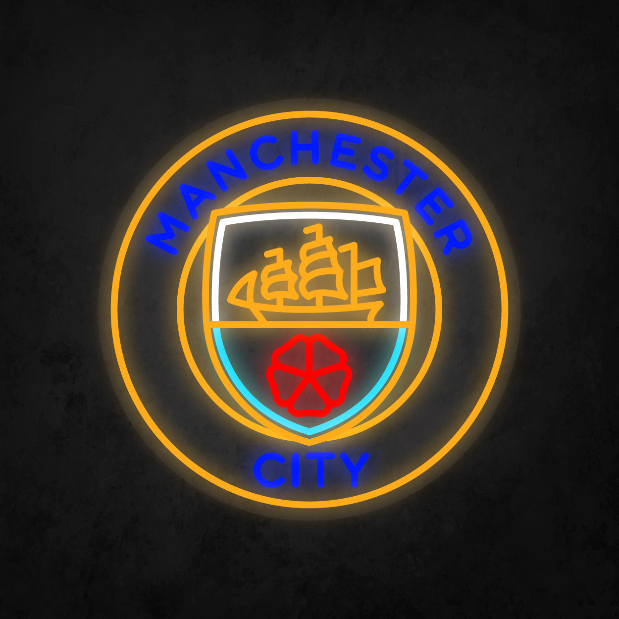 LED Neon Sign - Manchester City