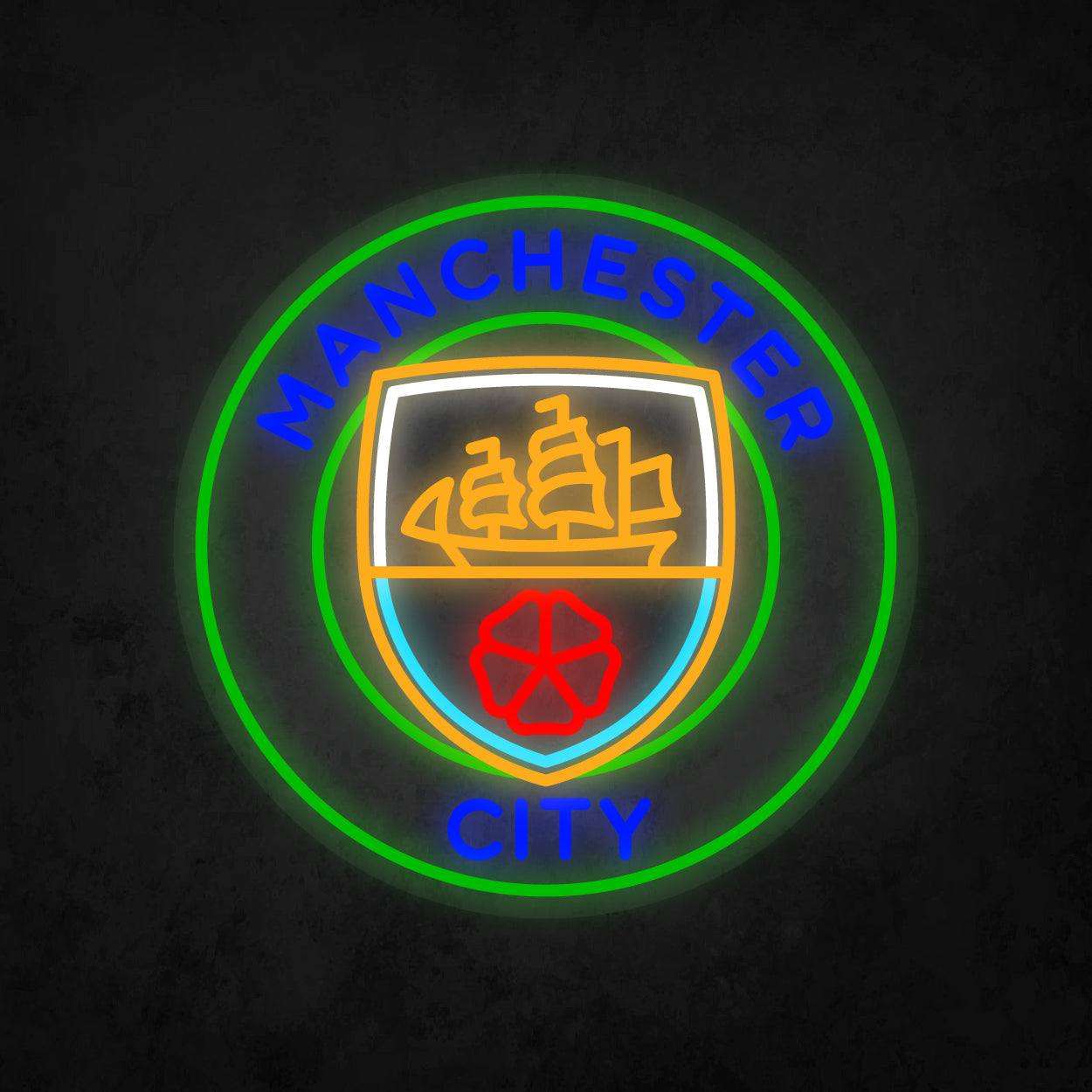 LED Neon Sign - Manchester City