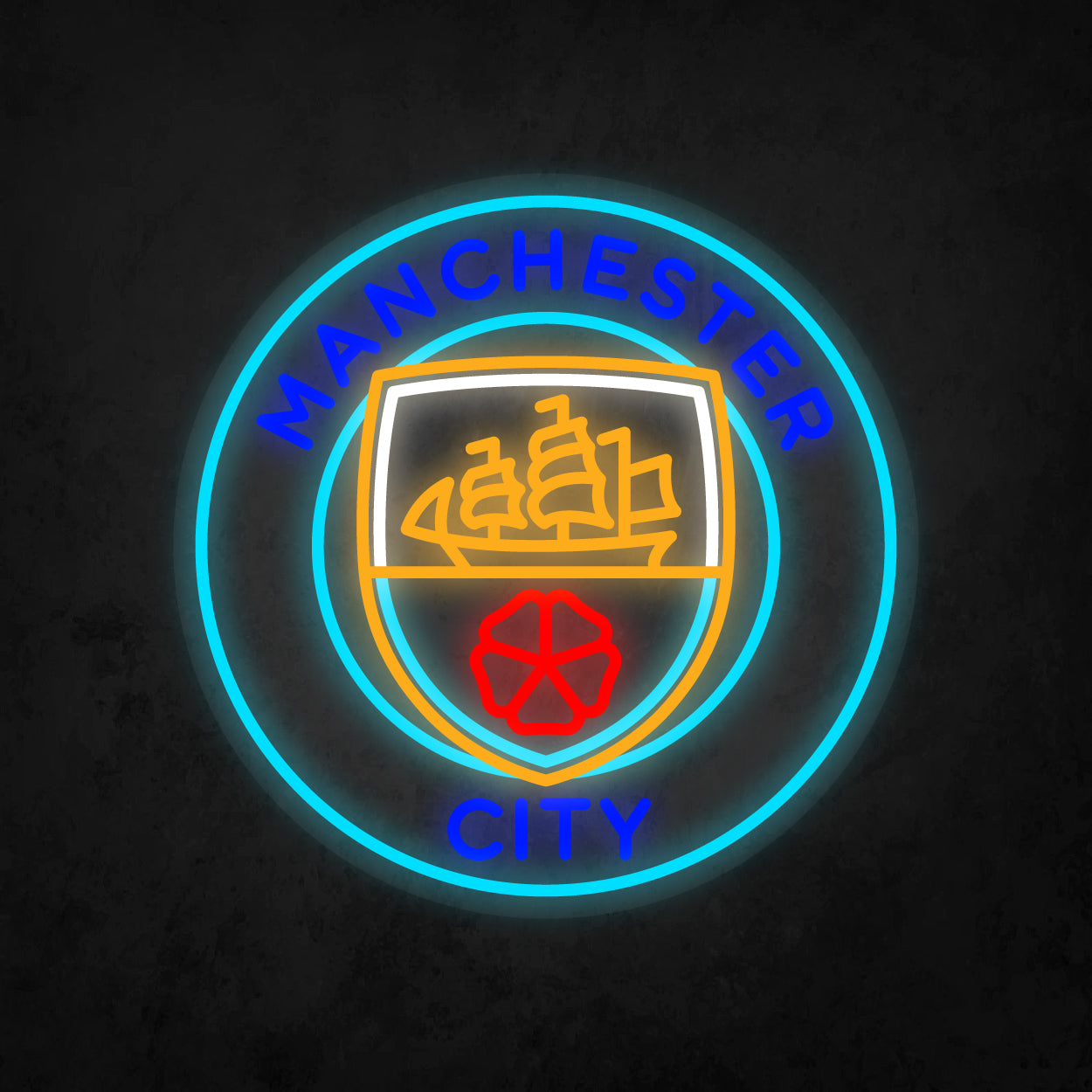 LED Neon Sign - Manchester City