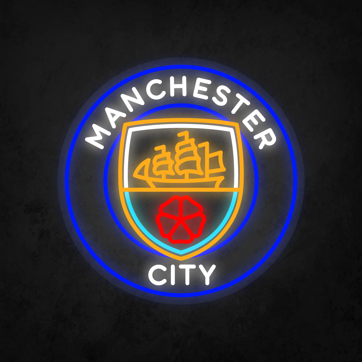 LED Neon Sign - Manchester City