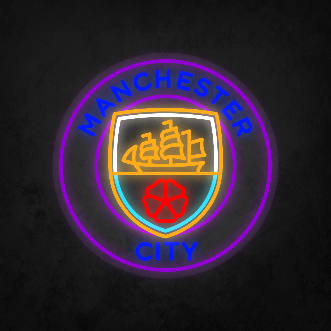 LED Neon Sign - Manchester City