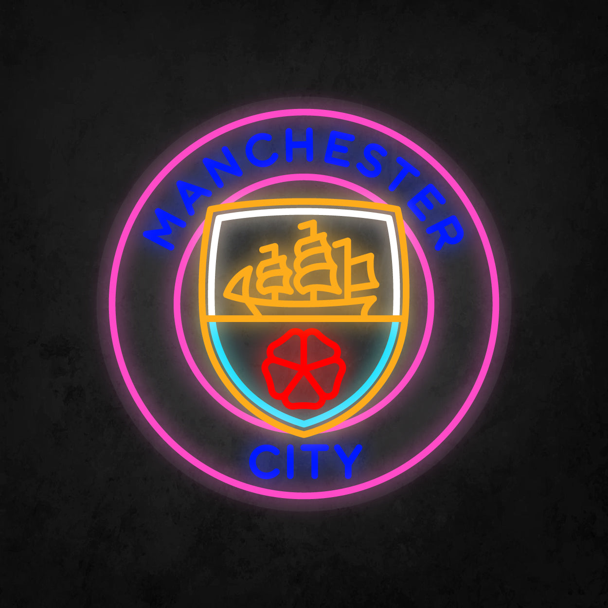LED Neon Sign - Manchester City
