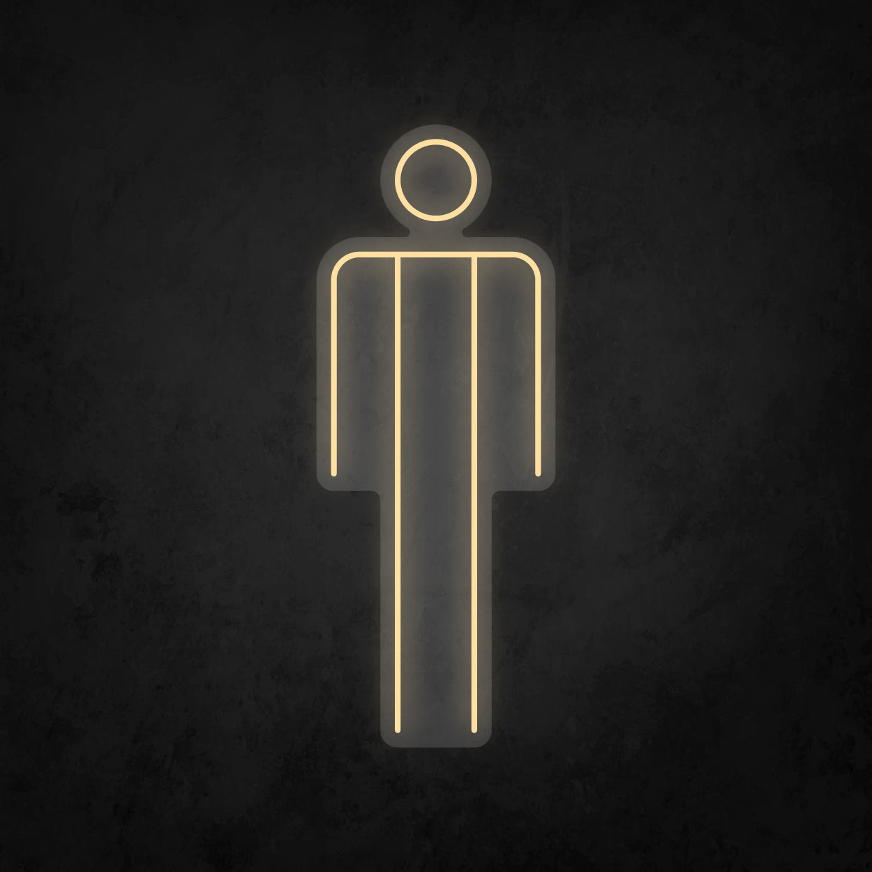 LED Neon Sign - Men's Restroom - Large
