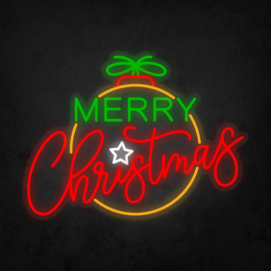 LED Neon Sign - Merry Christmas - Colorful
