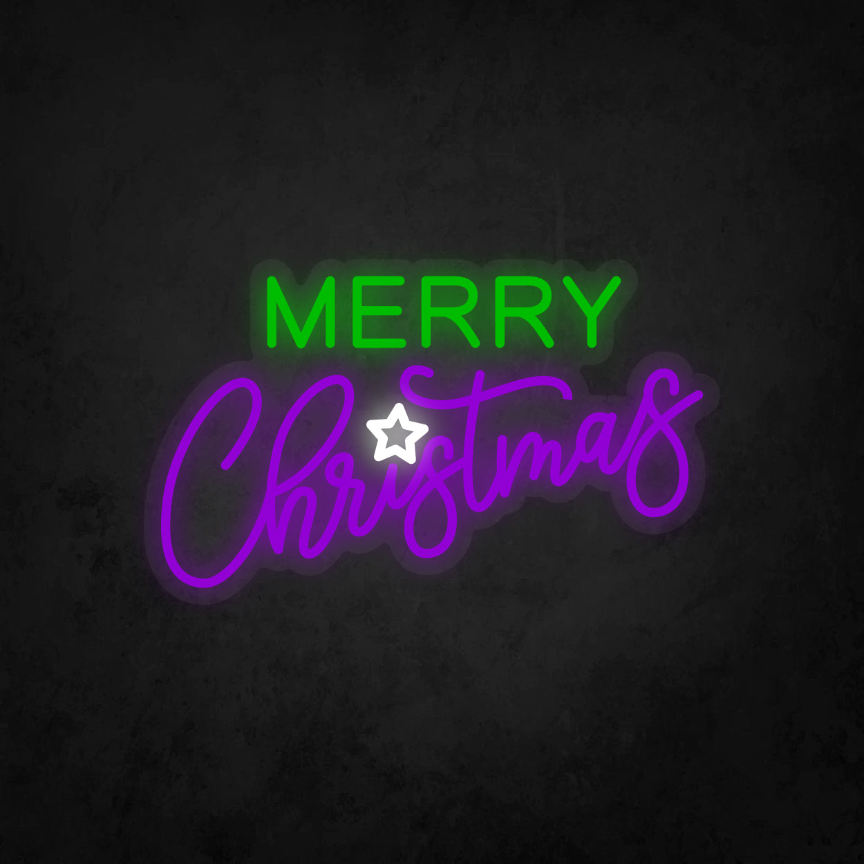 LED Neon Sign - Merry Christmas - Colorful - Small