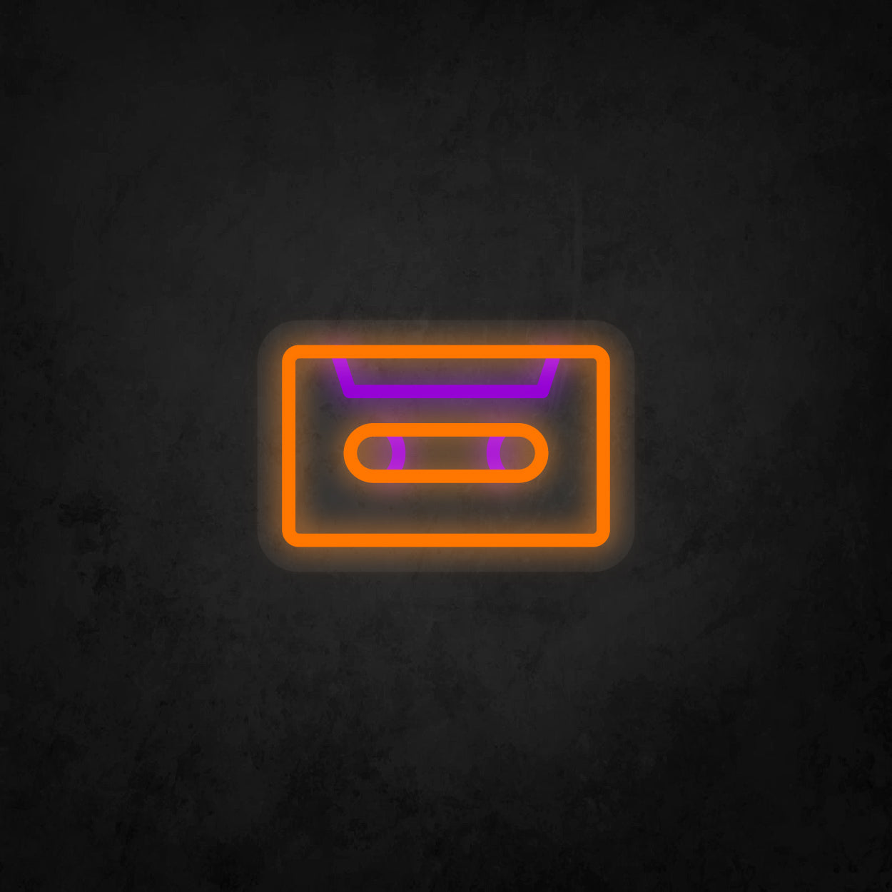 LED Neon Sign - Music Cassette Tape Small