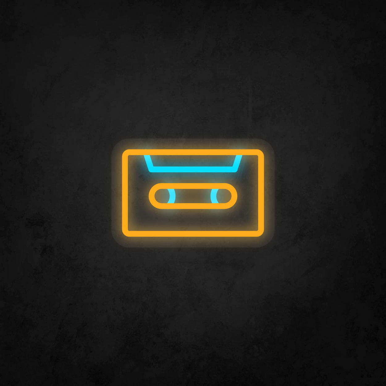 LED Neon Sign - Music Cassette Tape Small