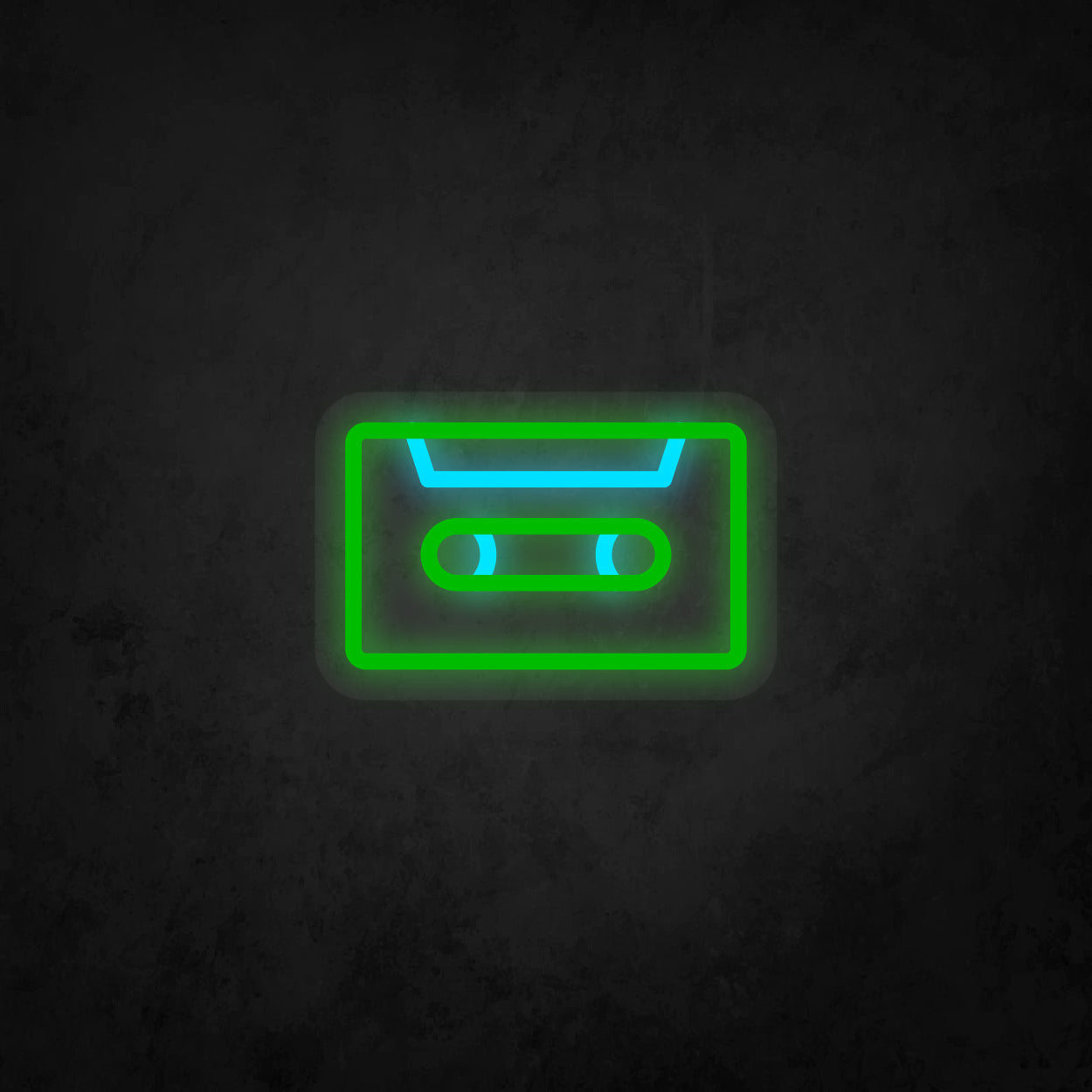 LED Neon Sign - Music Cassette Tape Small