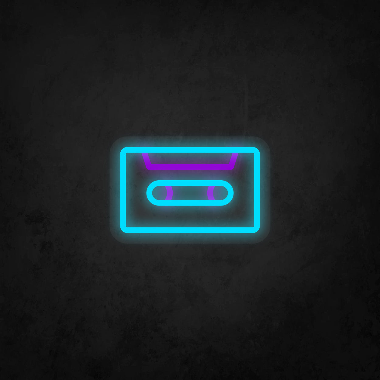 LED Neon Sign - Music Cassette Tape Small
