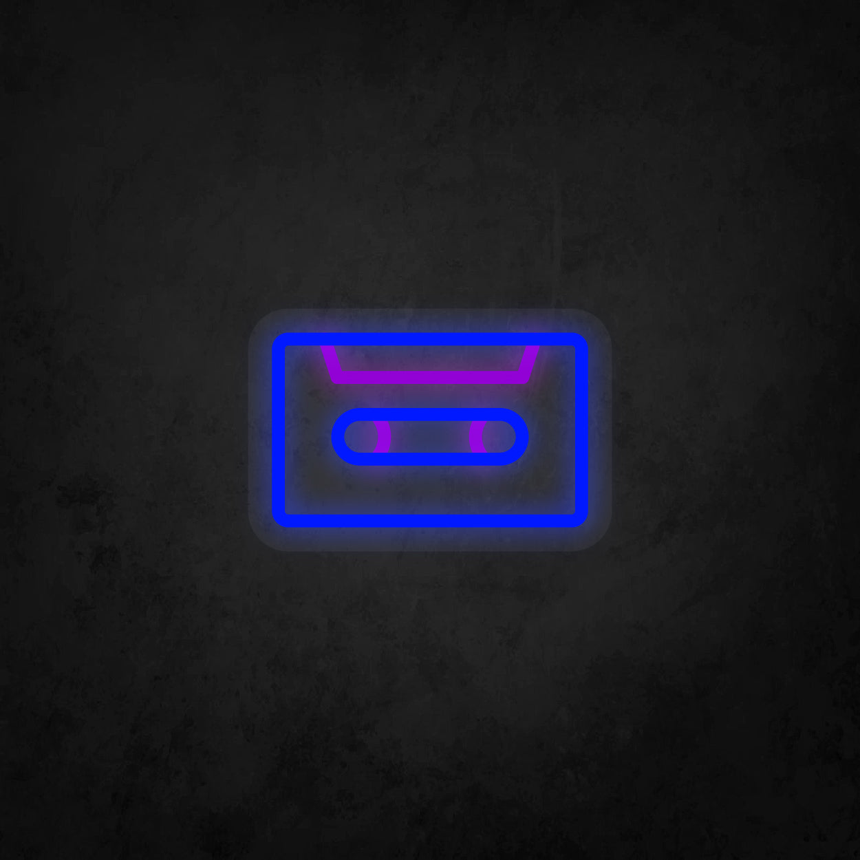 LED Neon Sign - Music Cassette Tape Small