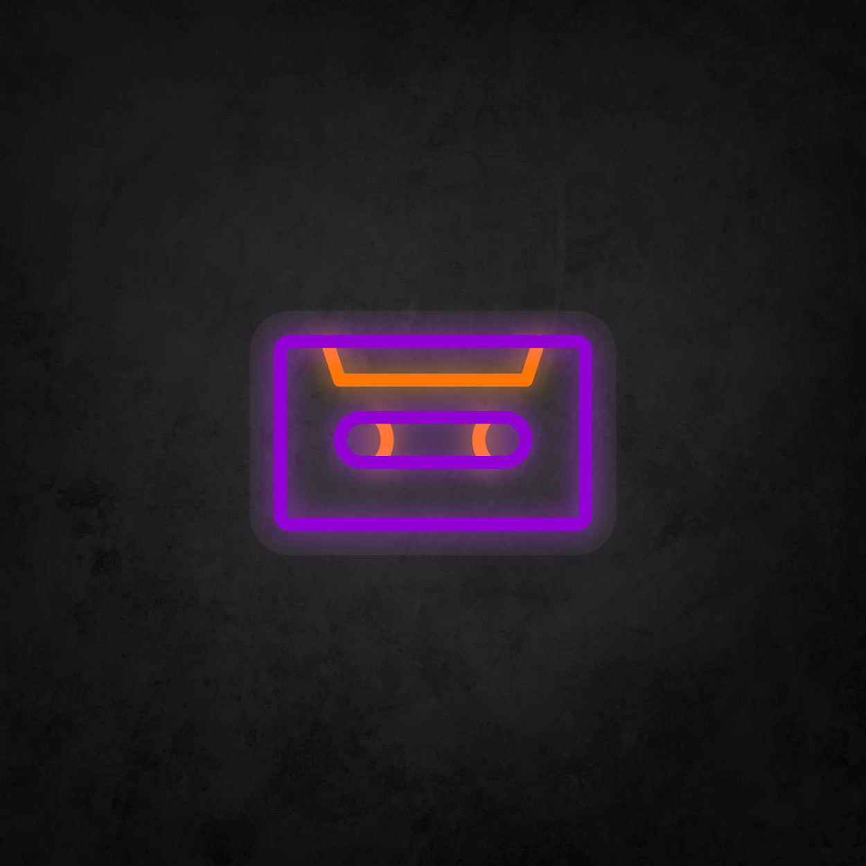 LED Neon Sign - Music Cassette Tape Small